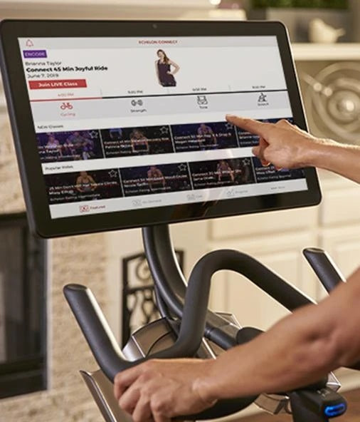 ECHELON EX5s Smart Connect Upright Exercise Bike Red The