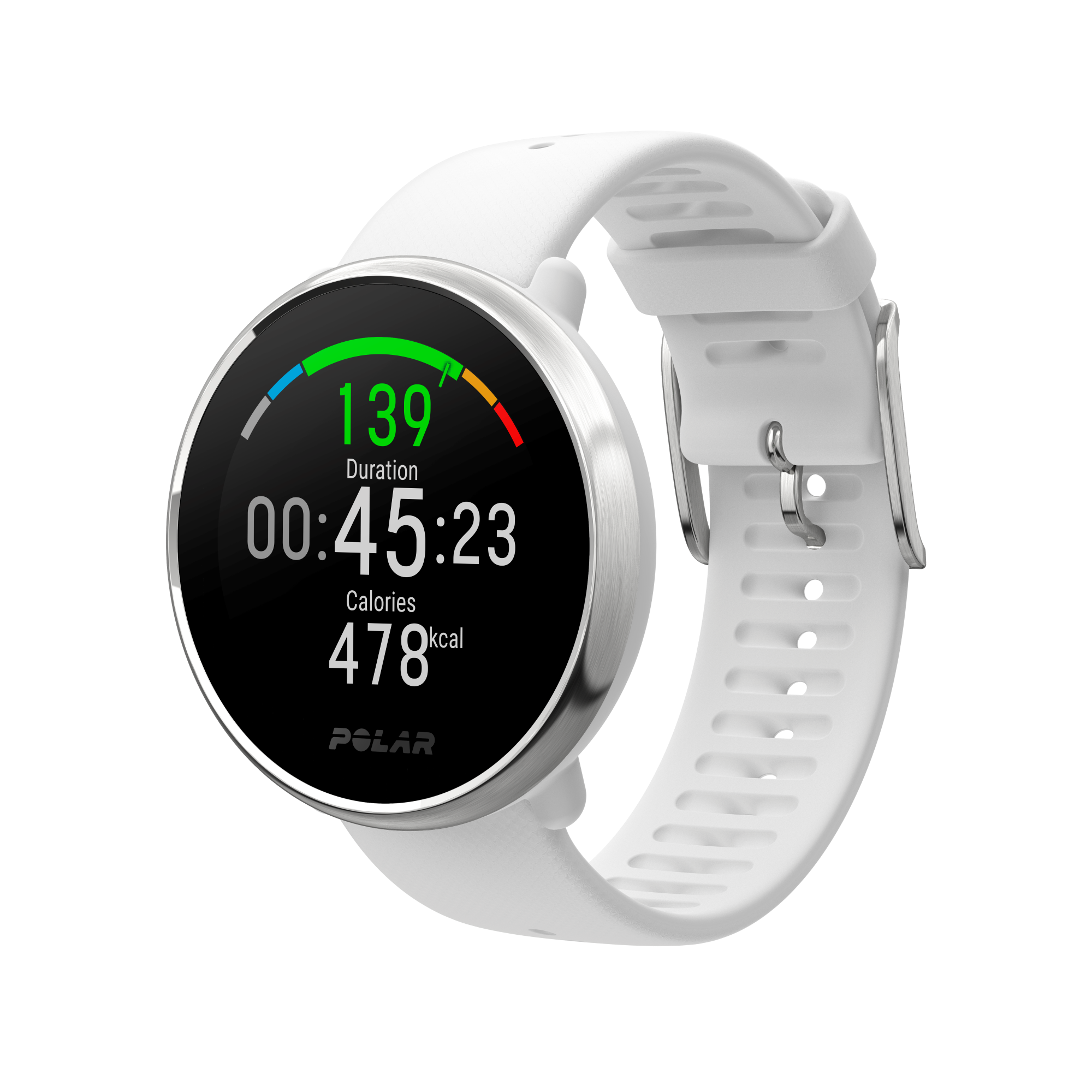 POLAR Ignite (White/Silver - Small) from The Wearables Store